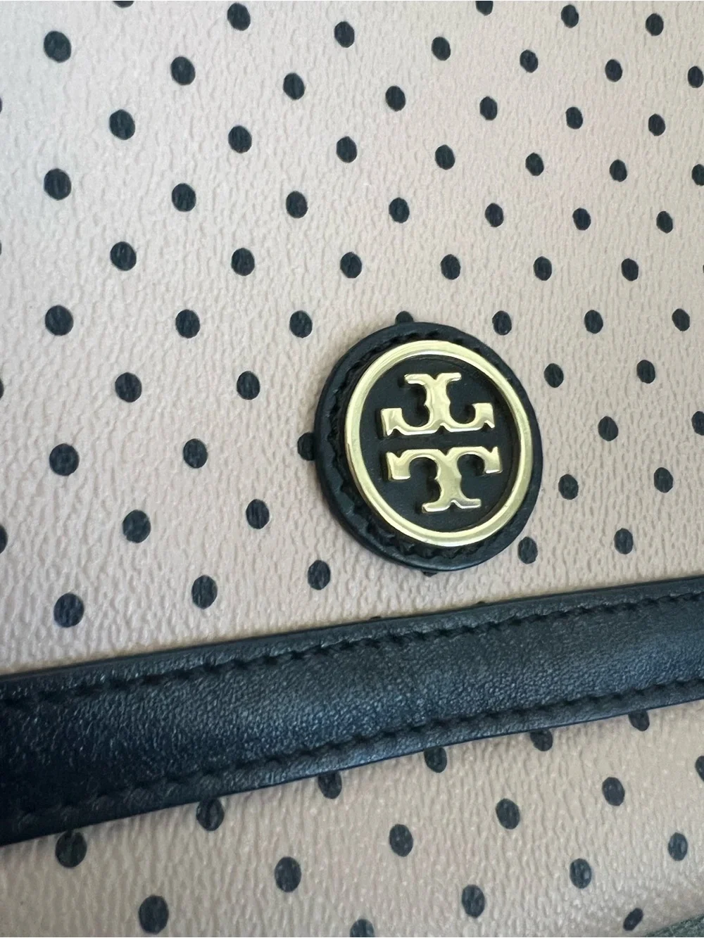 TORY BURCH Dot Pattern Flap Shoulder Bag